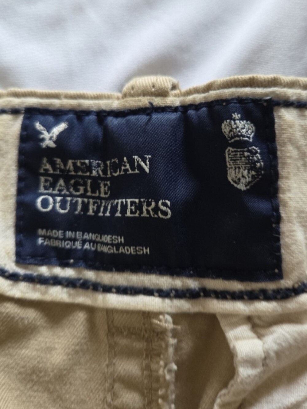 American eagle men's 33x32 khaki pants #B8 - Picture 2 of 2